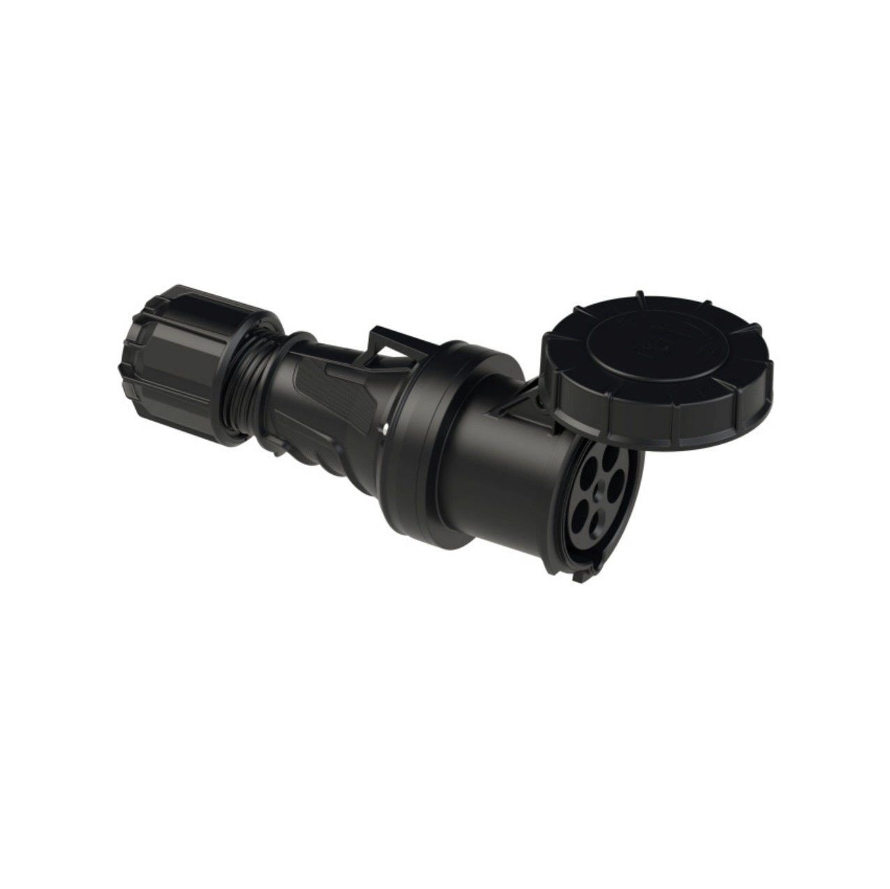 Zdjęcie poglądowe: PCE Gniazdo przenośne 63A 5p IP67 Power Twist czarne
